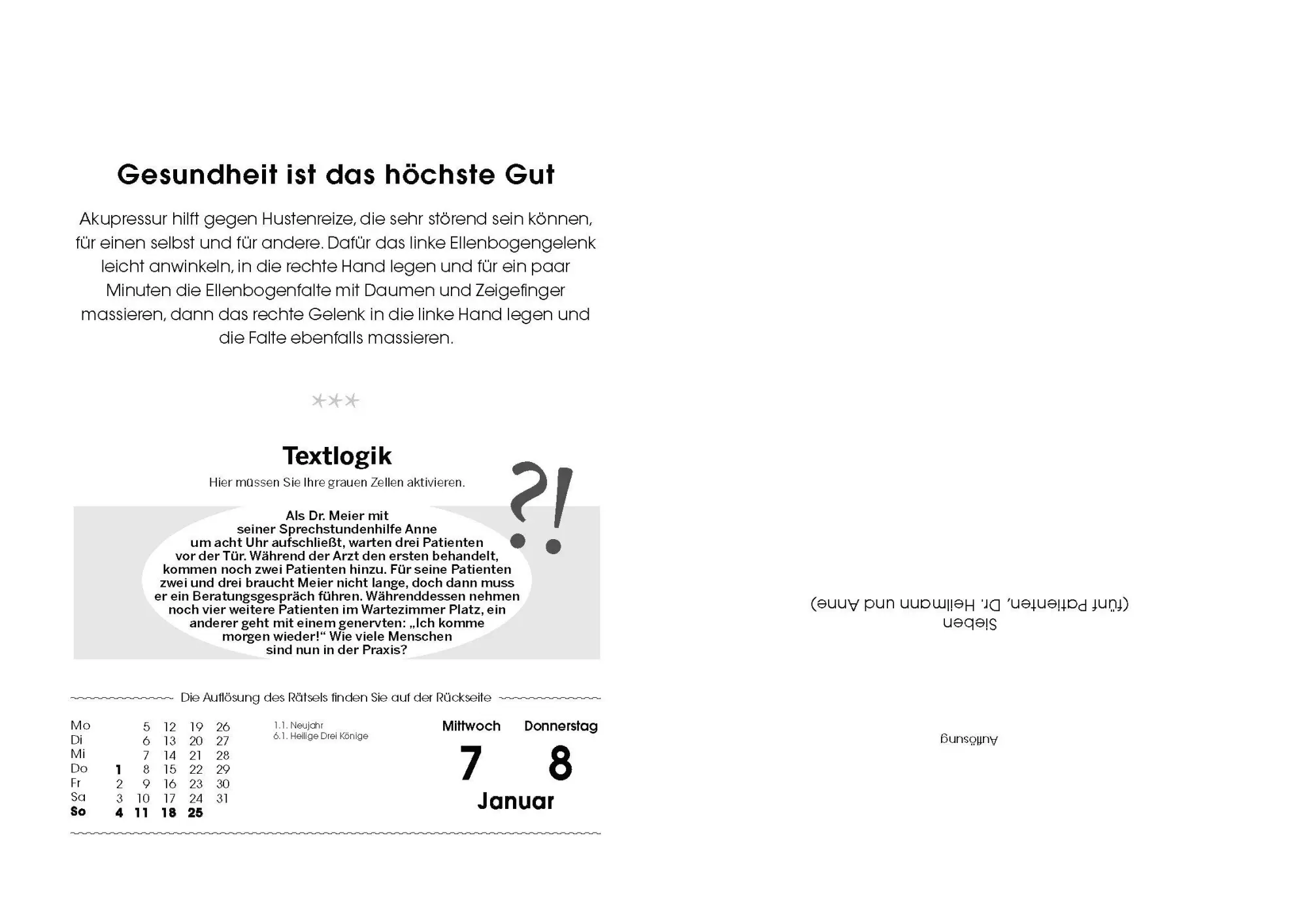 Bild: 9783809451433 | Rentnerkalender 2026. Der beliebte Abreißkalender bringt Schwung in...