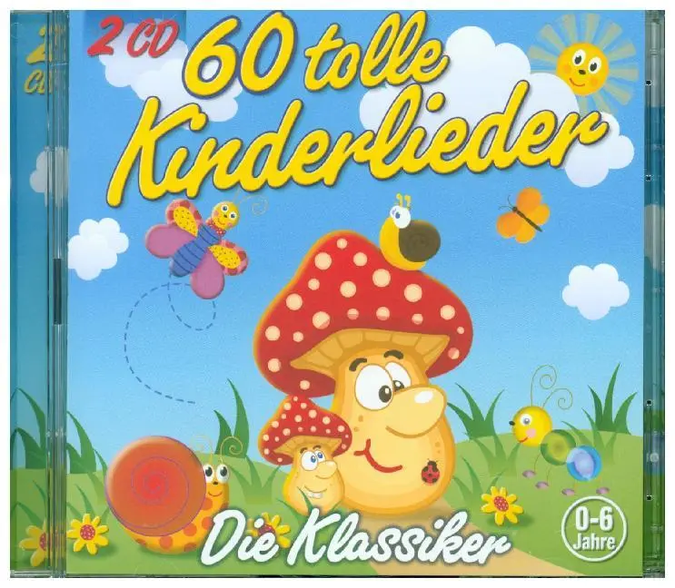 60 Tolle Kinderlieder, 2 Audio-CDs,2 Audio-CD