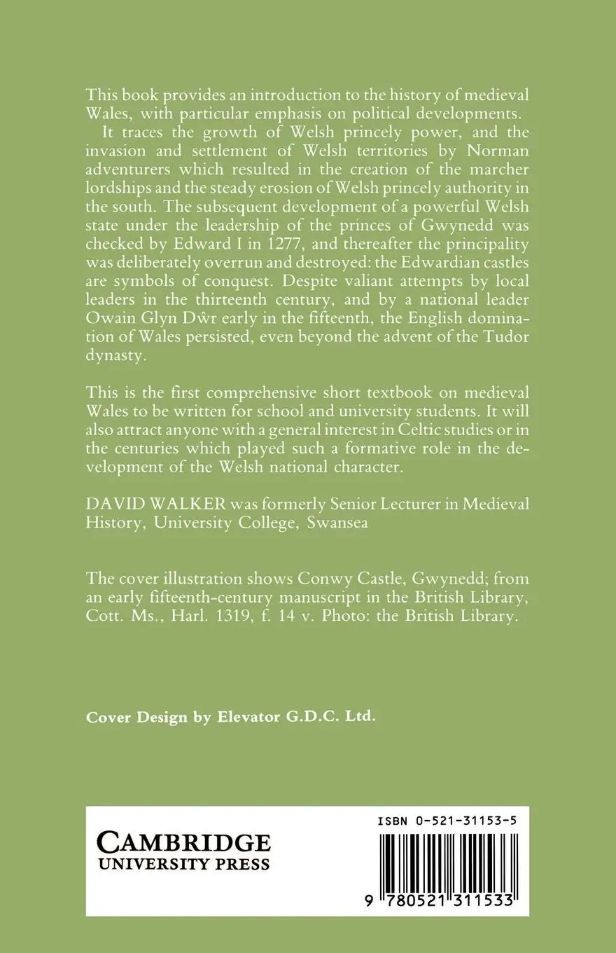 Rückseite: 9780521311533 | Medieval Wales | David Walker | Taschenbuch | Englisch | 2003