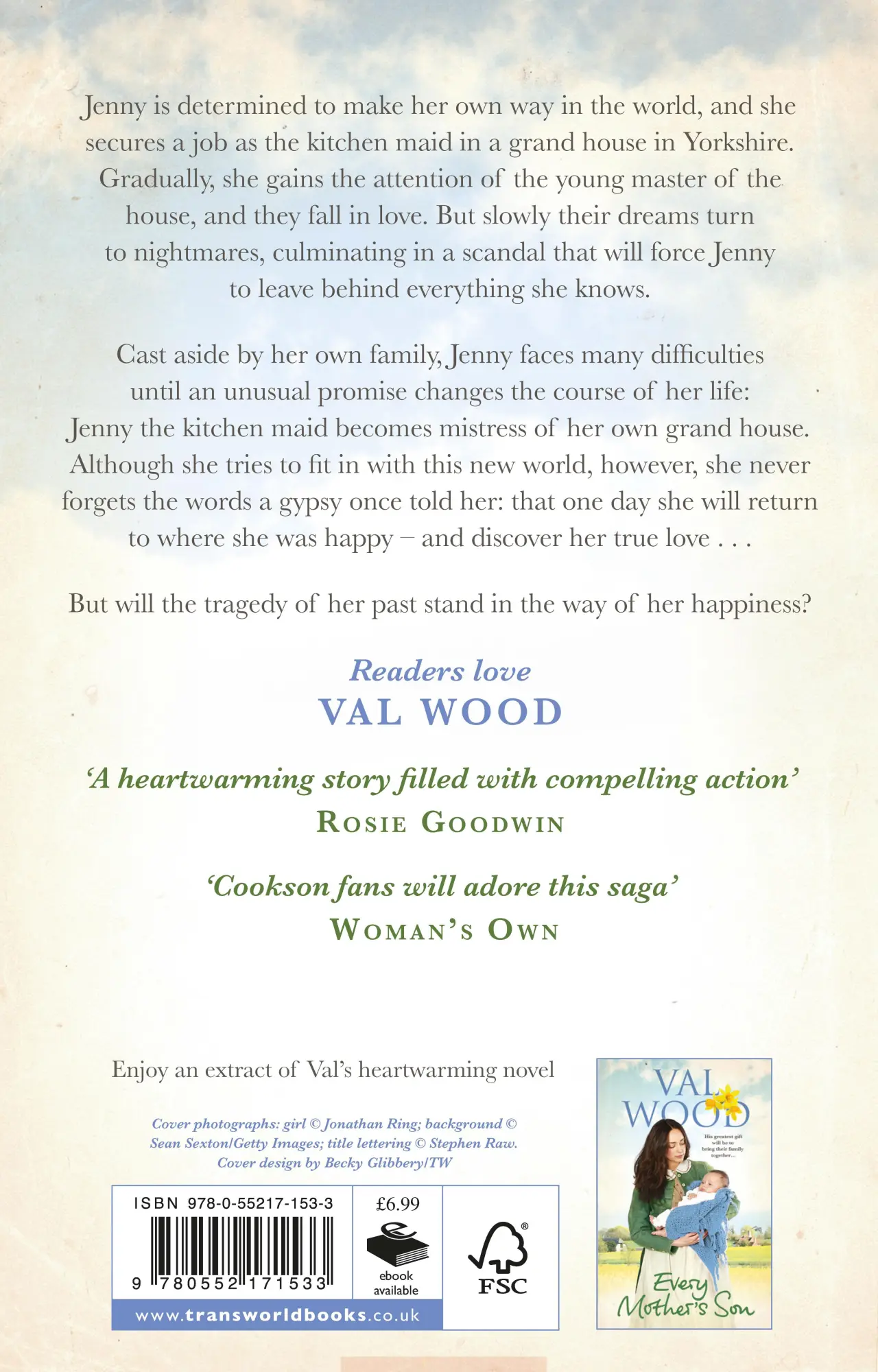 Rückseite: 9780552171533 | The Kitchen Maid | Val Wood | Taschenbuch | Kartoniert / Broschiert