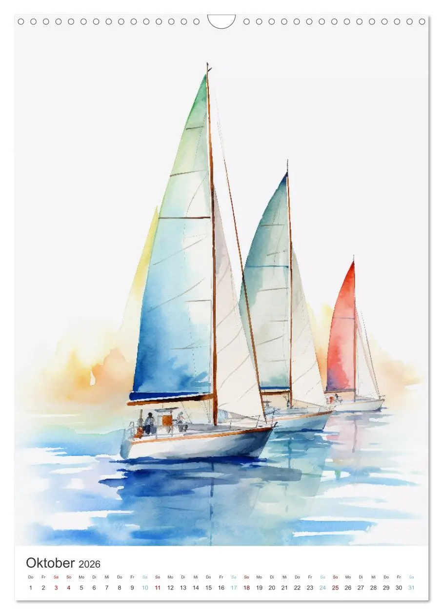 Bild: 9783516301533 | Segeln und Regatta (Wandkalender 2026 DIN A3 hoch), CALVENDO...