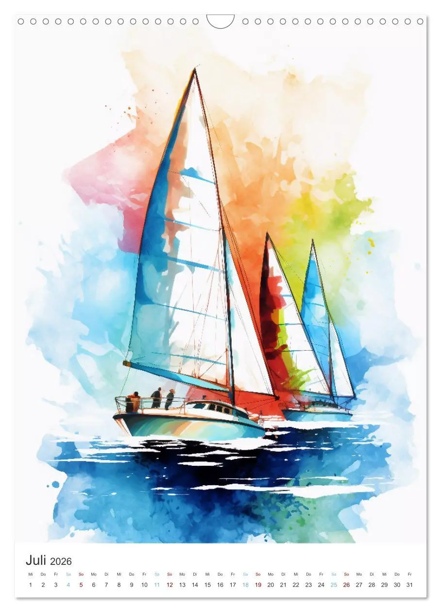 Bild: 9783516301533 | Segeln und Regatta (Wandkalender 2026 DIN A3 hoch), CALVENDO...