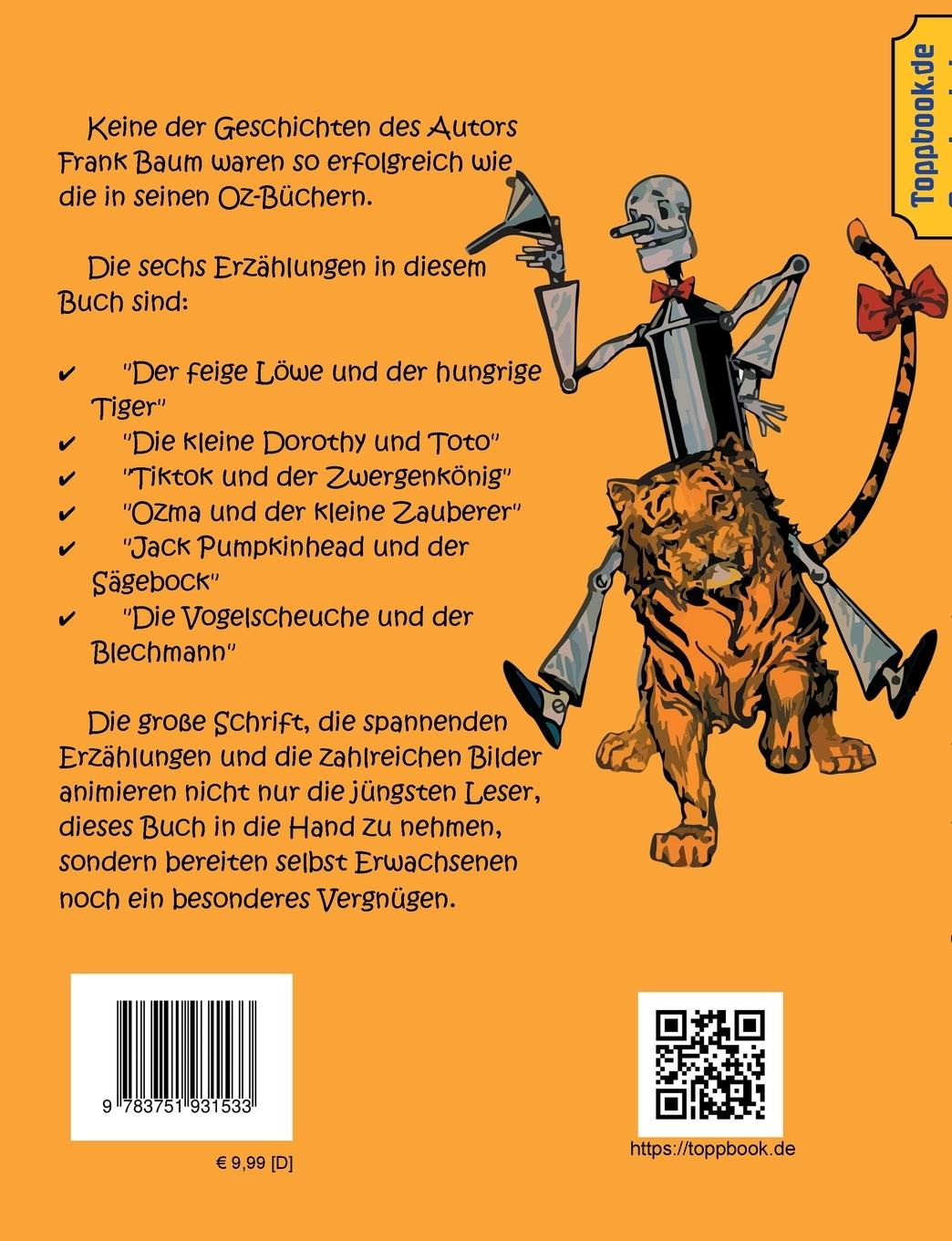 Rückseite: 9783751931533 | Kleine magische Geschichten von Oz | Illustrierte Ausgabe | Baum