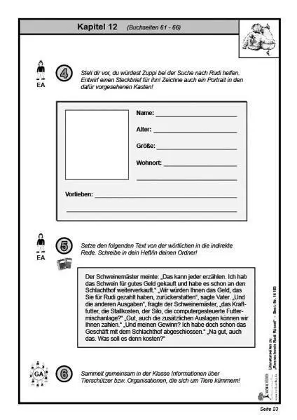 Bild: 9783866321533 | Rennschwein Rudi Rüssel / Literaturseiten | Kerstin Hielscher | 56 S.