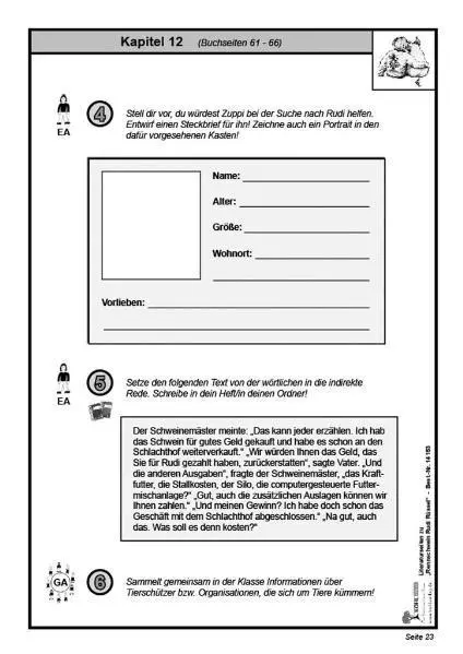 Bild: 9783866321533 | Rennschwein Rudi Rüssel / Literaturseiten | Kerstin Hielscher | 56 S.