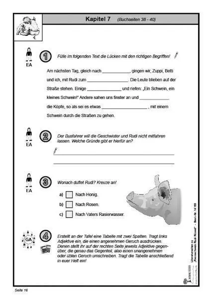 Bild: 9783866321533 | Rennschwein Rudi Rüssel / Literaturseiten | Kerstin Hielscher | 56 S.