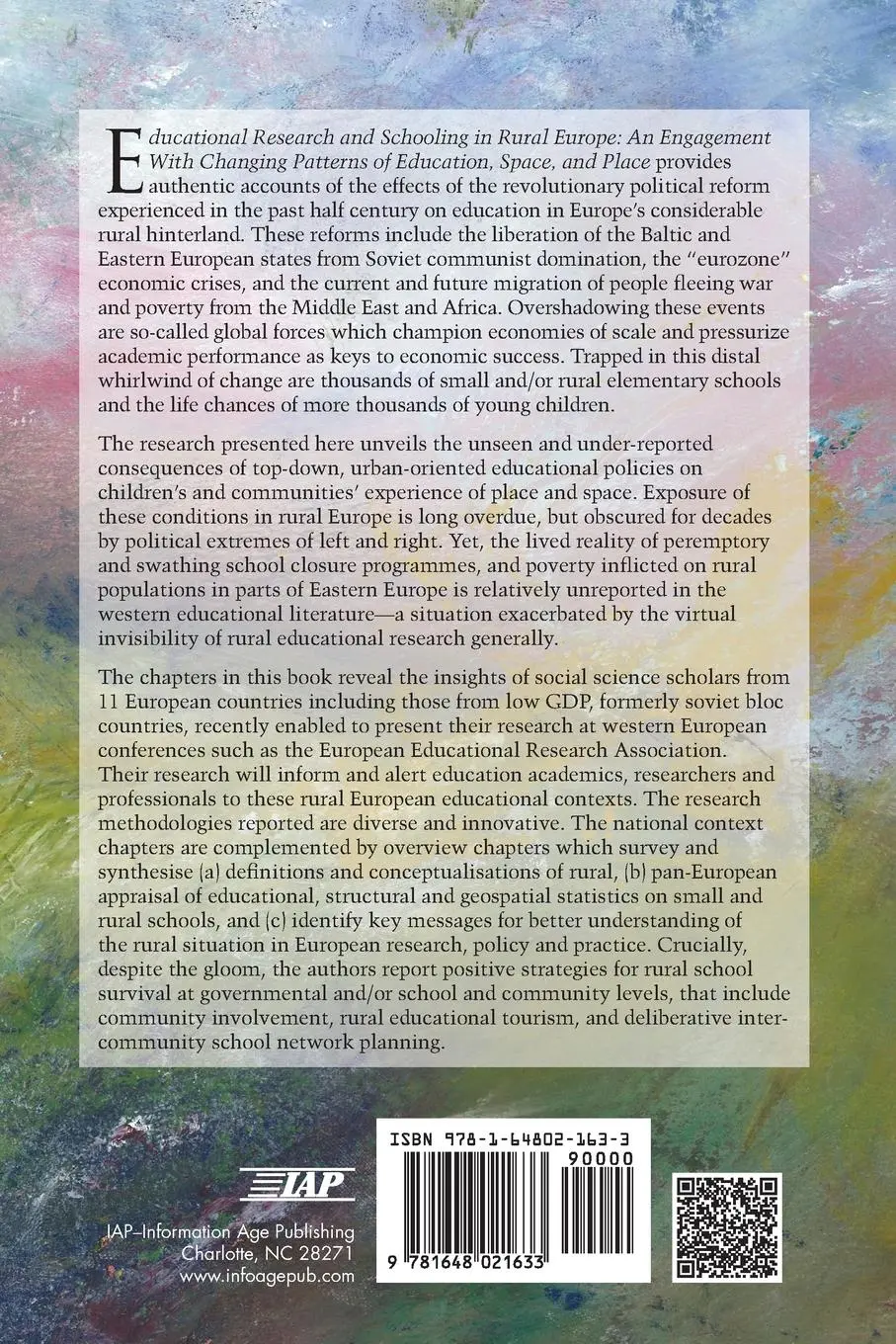 Rückseite: 9781648021633 | Educational Research and Schooling in Rural Europe | Gristy (u. a.)