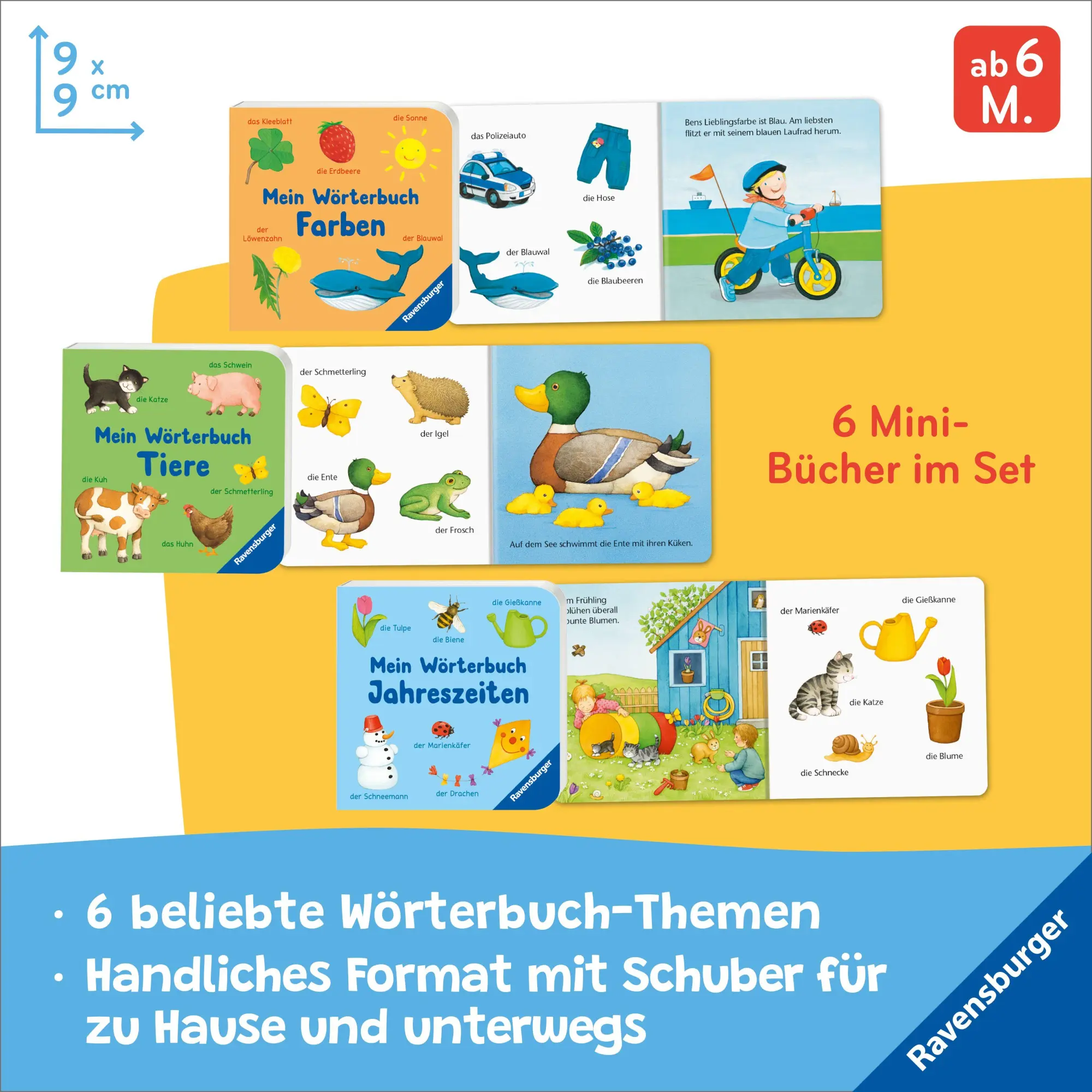 Bild: 9783473421633 | Meine ersten Wörter: 6 Mini-Bücher im Set | 6 Mini-Bücher im Set