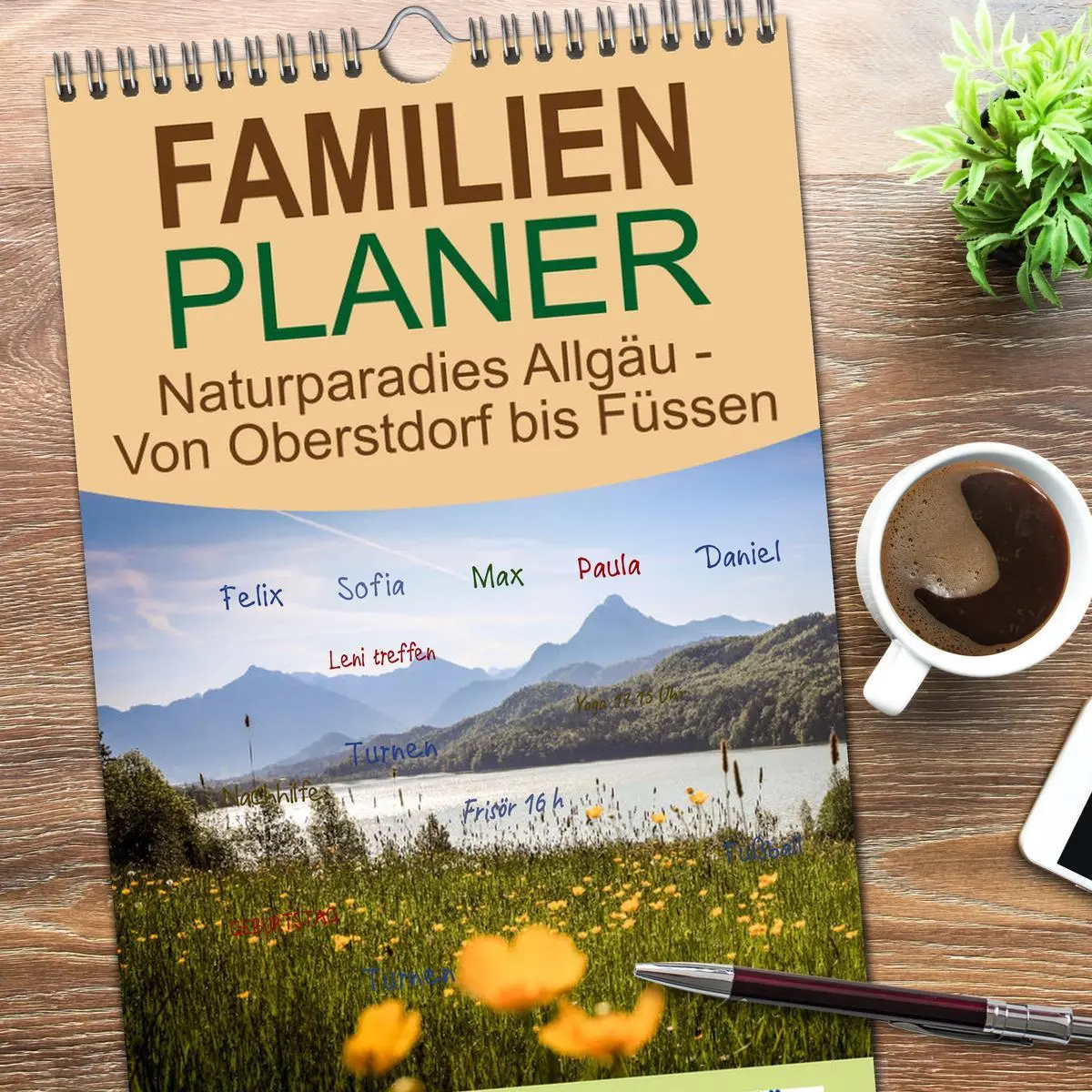 Bild: 9783516601633 | Familienplaner 2026 - Naturparadies Allgäu - Von Oberstdorf bis...