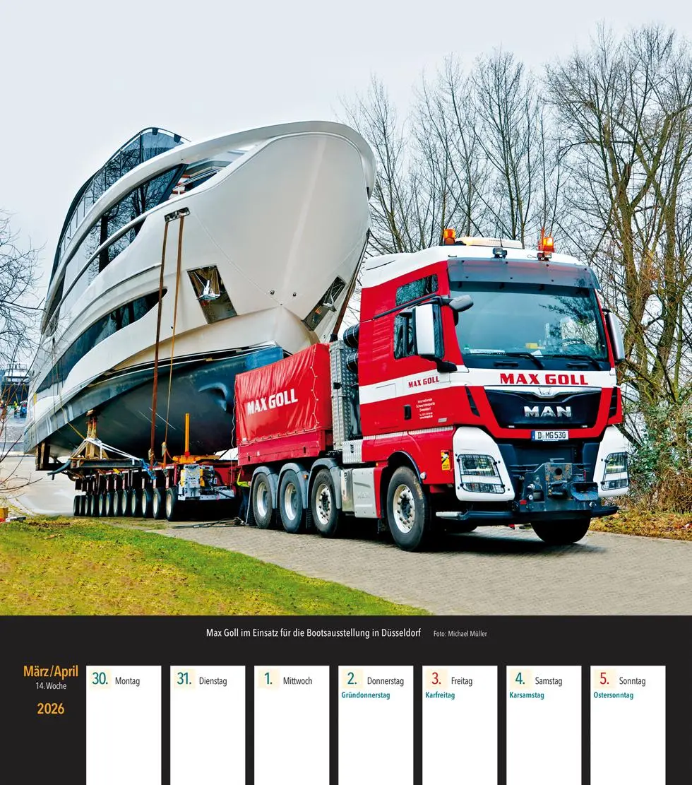 Bild: 9783751611633 | Schwertransporte 2026 | Wochenkalender mit 53 Abbildungen | Kalender