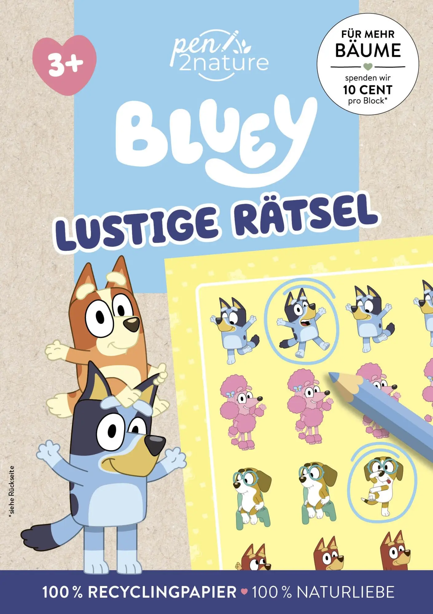 Cover: 9783987641633 | Bluey - Lustige Rätsel | Pen2nature | Taschenbuch | 96 S. | Deutsch
