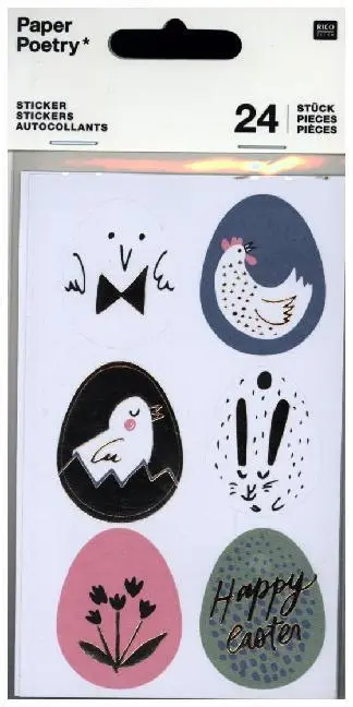 Sticker Ostern, Ostereier FSC Mix