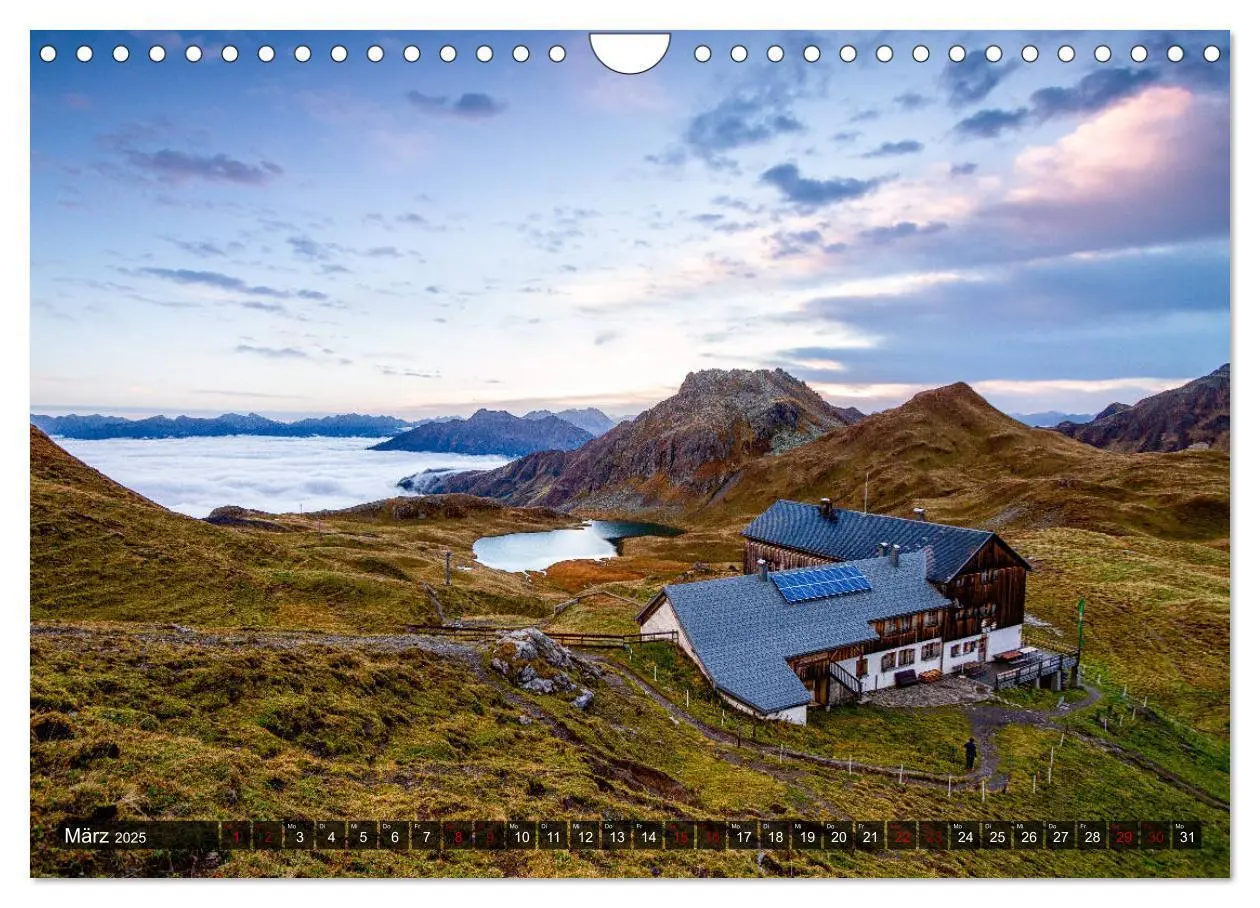Bild: 9783435271733 | Hüttenzauber: Berghütten in den Alpen (Wandkalender 2025 DIN A4...
