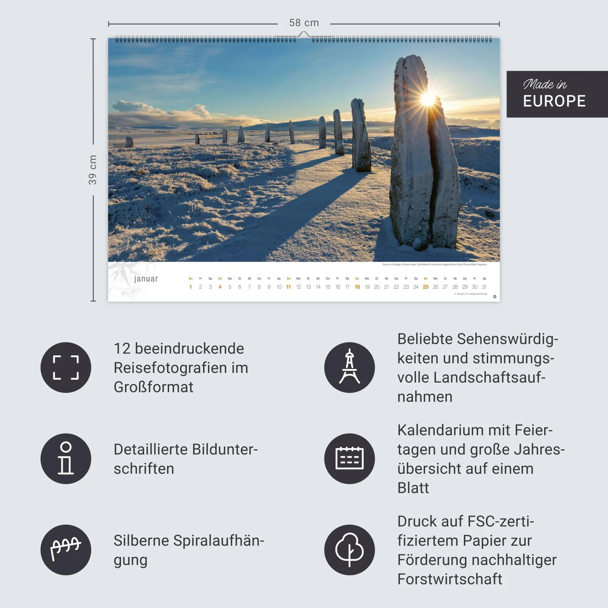Bild: 9783756411733 | Schottland Globetrotter Kalender 2026 - Von wilden Küsten, Seen und...