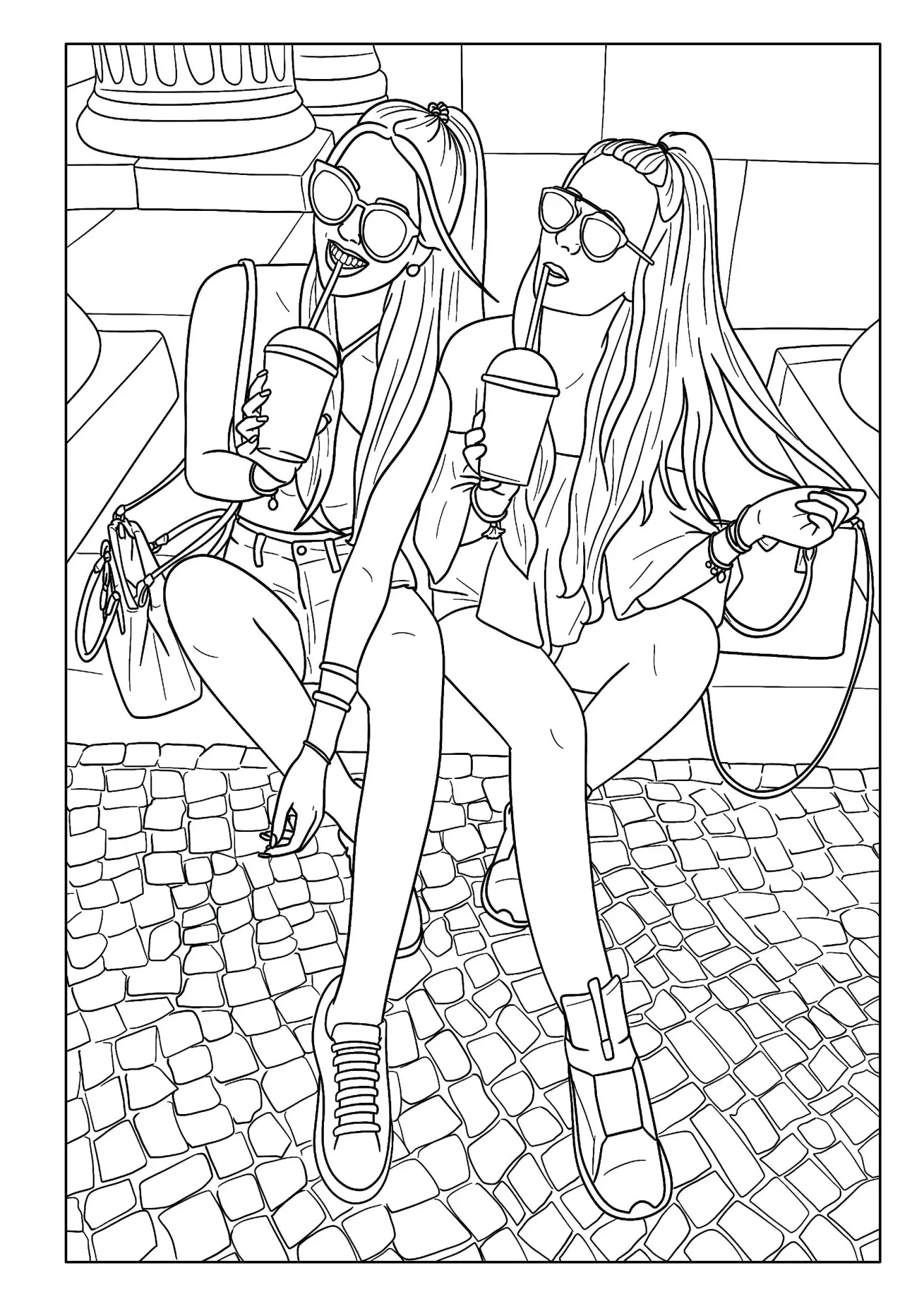 Bild: 9783986571733 | Fashion - Super cooles Mädchen Malbuch ab 10 Jahren mit 50...