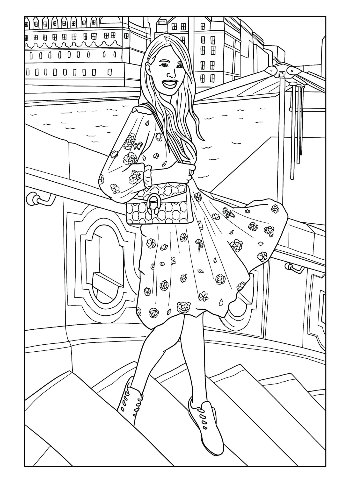 Bild: 9783986571733 | Fashion - Super cooles Mädchen Malbuch ab 10 Jahren mit 50...