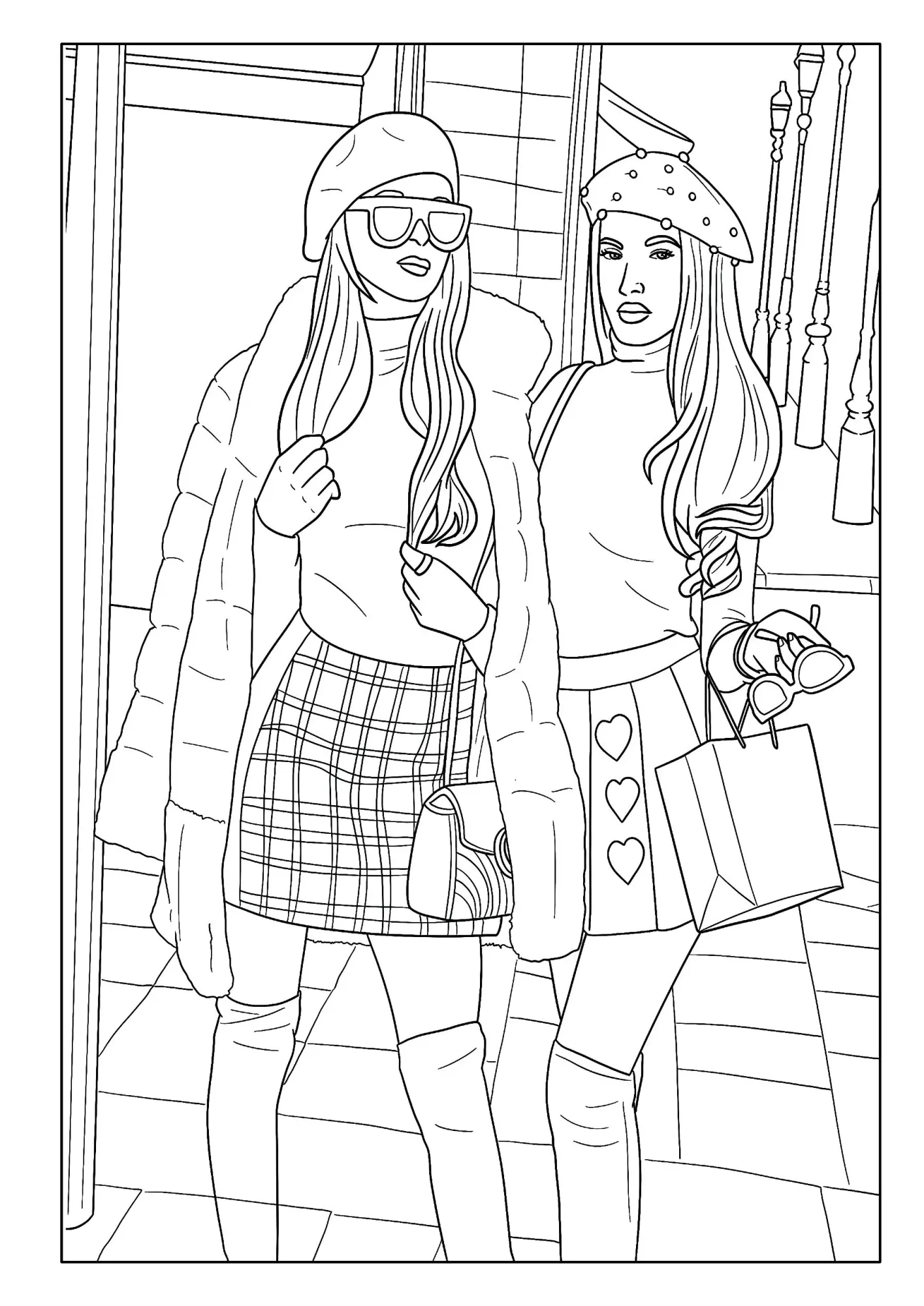 Bild: 9783986571733 | Fashion - Super cooles Mädchen Malbuch ab 10 Jahren mit 50...