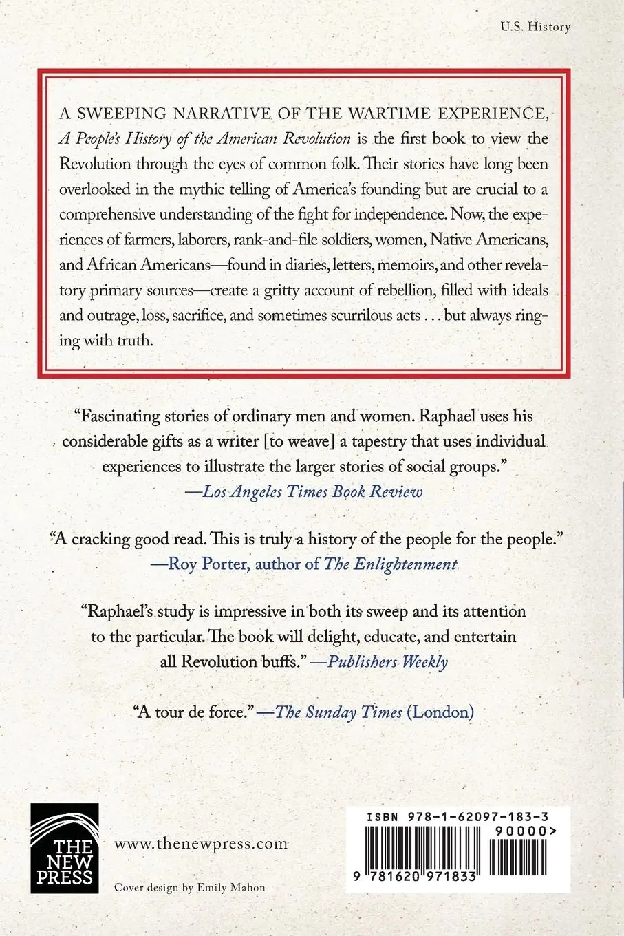 Rückseite: 9781620971833 | A People's History Of The American Revolution | Ray Raphael | Buch