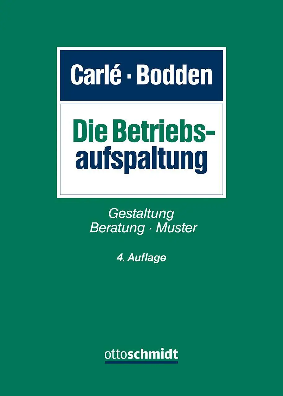 Cover: 9783504321833 | Die Betriebsaufspaltung | Guido Bodden (u. a.) | Buch | 590 S. | 2026