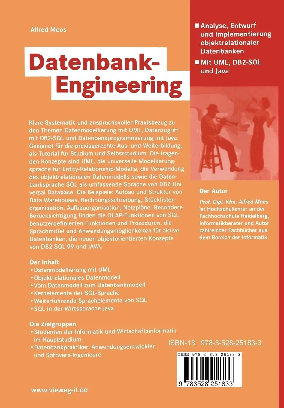 Rückseite: 9783528251833 | Datenbank-Engineering | Alfred Moos | Taschenbuch | xviii | Deutsch