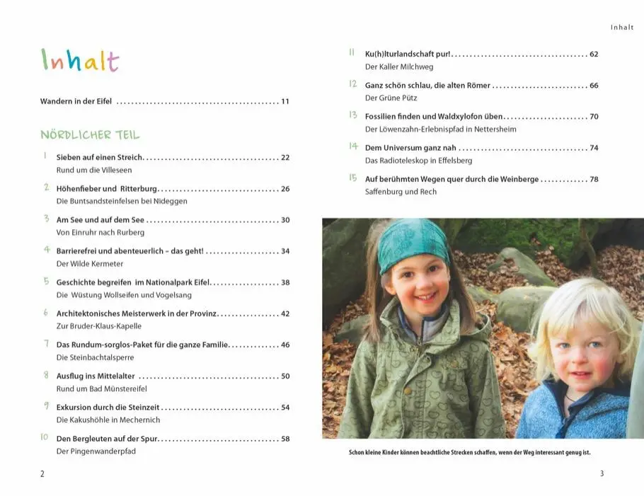 Bild: 9783734311833 | Wanderspaß mit Kindern Eifel | 40 erlebnisreiche Touren | Parschau