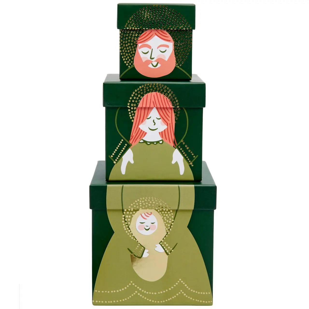 Geschenkboxen-Set Heilige Familie, FSC MIX