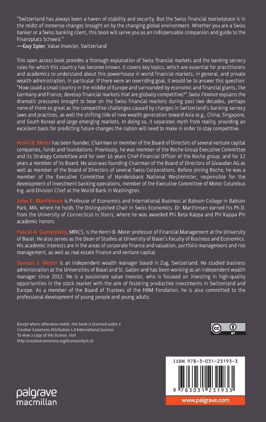 Rückseite: 9783031231933 | Swiss Finance | Banking, Finance, and Digitalization | Meier (u. a.)