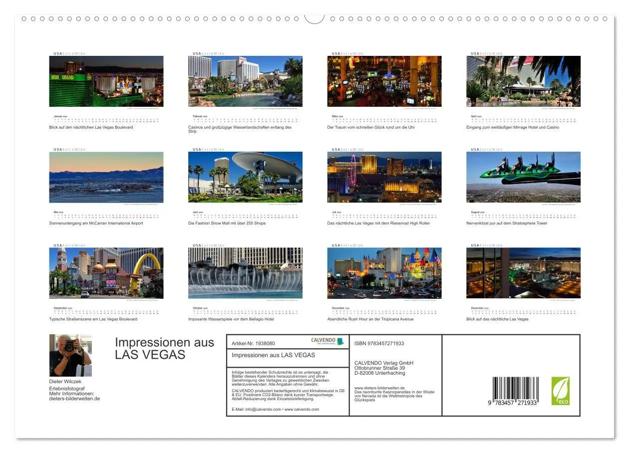 Bild: 9783457271933 | Impressionen aus LAS VEGAS (hochwertiger Premium Wandkalender 2026...