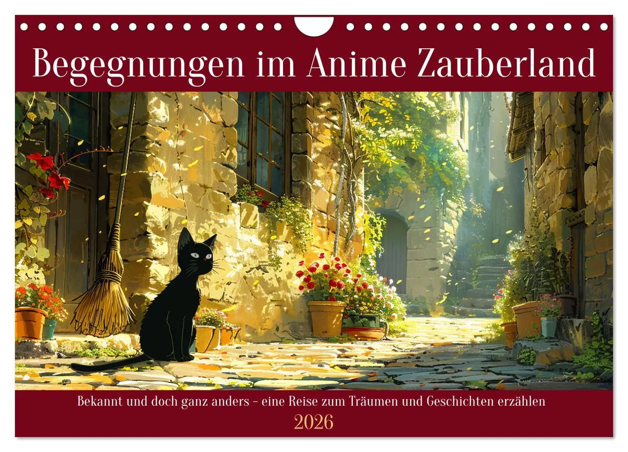 Cover: 9783457341933 | Begegnungen im Anime Zauberland (Wandkalender 2026 DIN A4 quer),...
