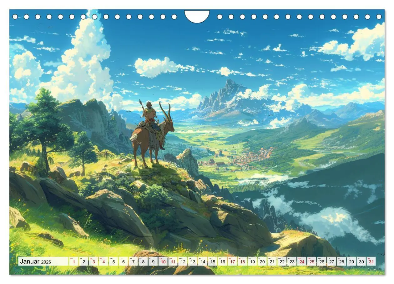 Bild: 9783457341933 | Begegnungen im Anime Zauberland (Wandkalender 2026 DIN A4 quer),...