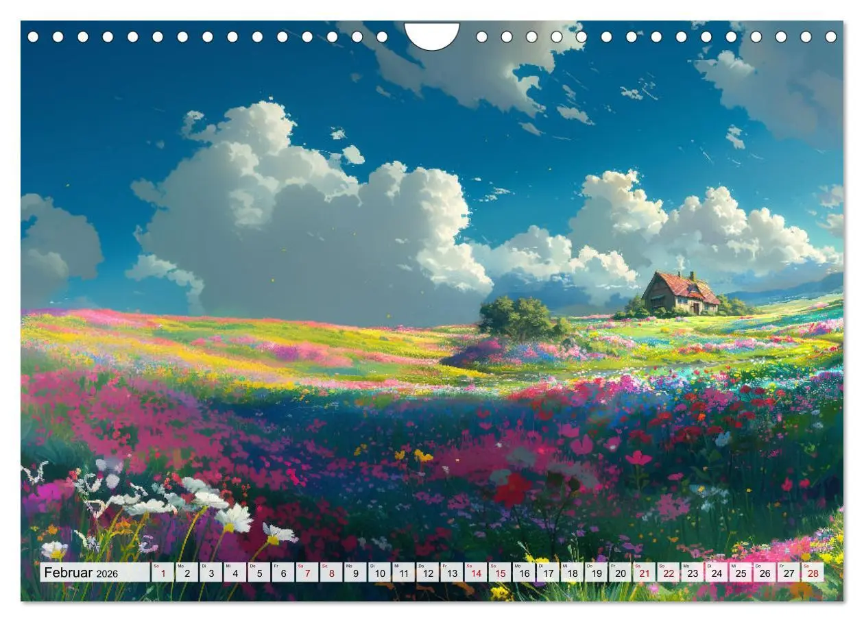 Bild: 9783457341933 | Begegnungen im Anime Zauberland (Wandkalender 2026 DIN A4 quer),...