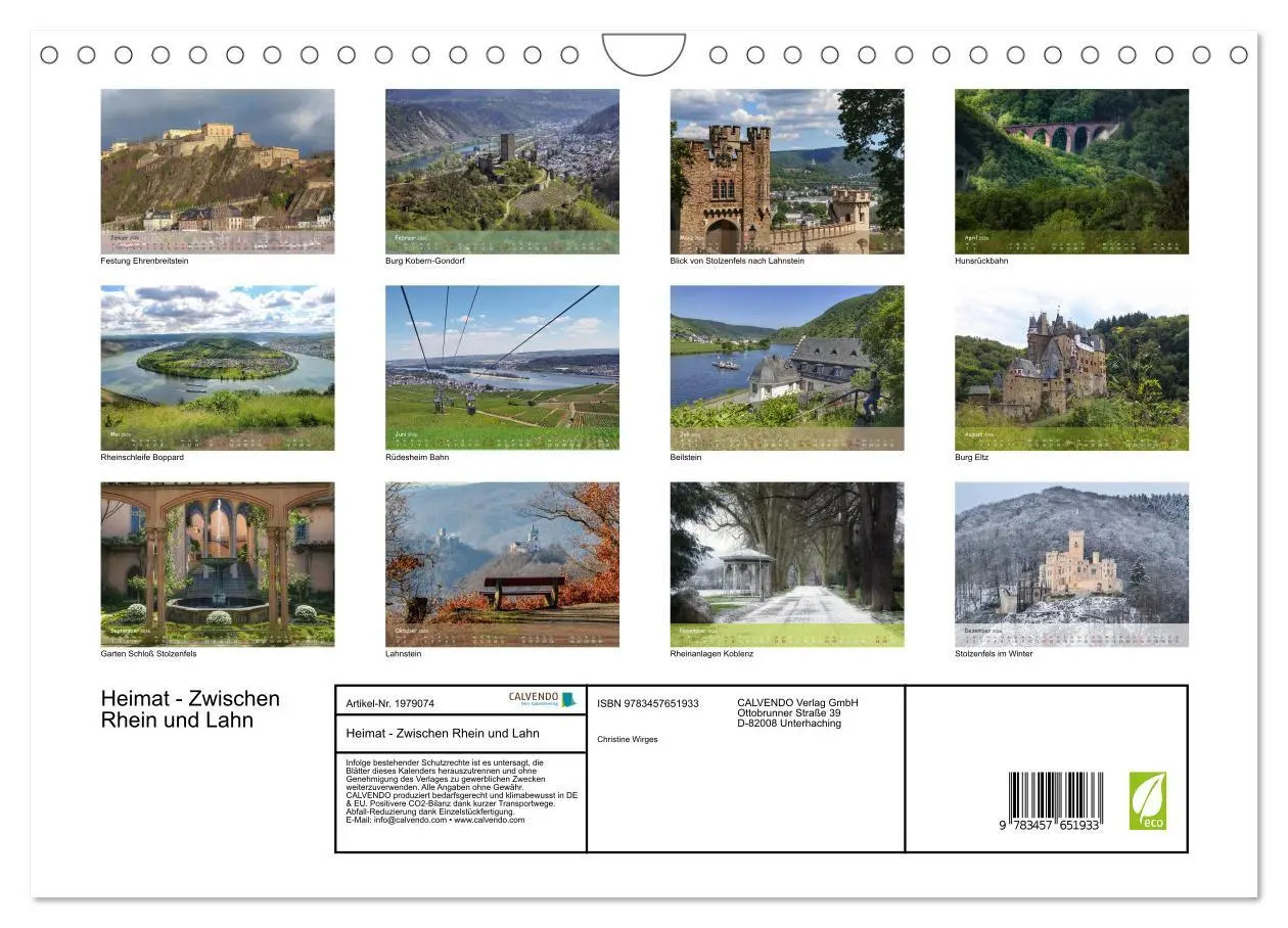 Bild: 9783457651933 | Heimat - Zwischen Rhein und Lahn (Wandkalender 2026 DIN A4 quer),...
