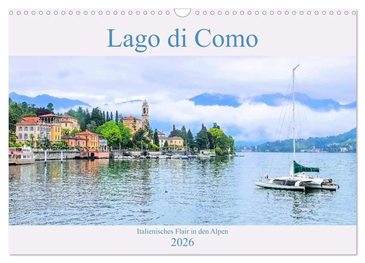 Cover: 9783457721933 | Lago di Como - Italienisches Flair in den Alpen (Wandkalender 2026...