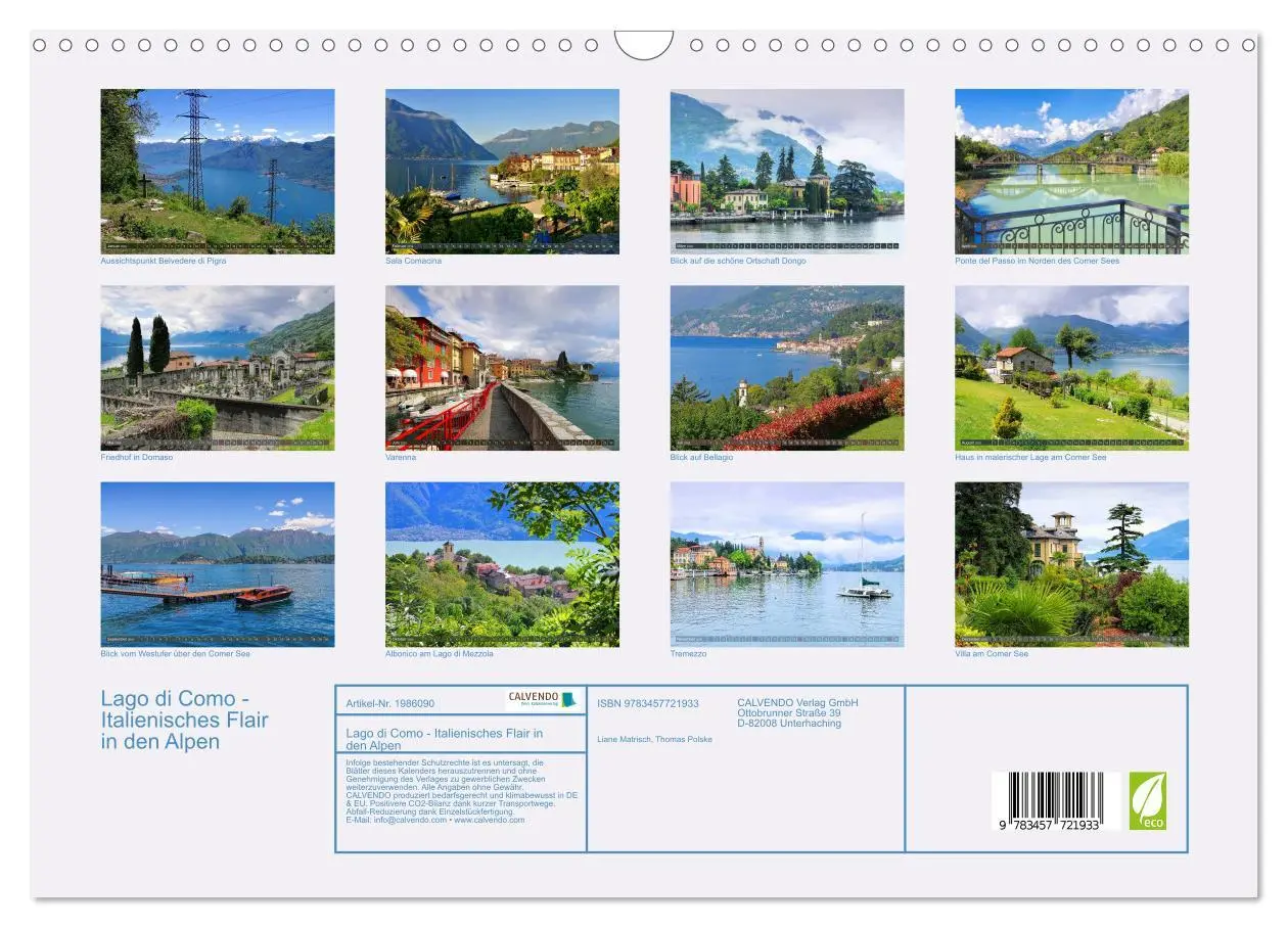 Bild: 9783457721933 | Lago di Como - Italienisches Flair in den Alpen (Wandkalender 2026...