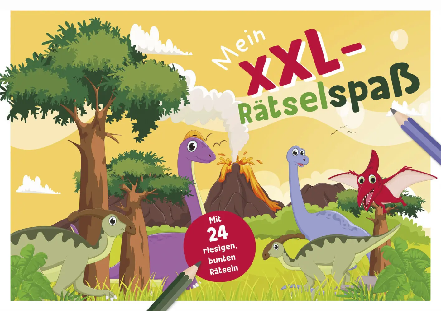 Cover: 9783849931933 | Mein XXL-Rätselblock Dinosaurier | Schwager &amp; Steinlein Verlag | Buch