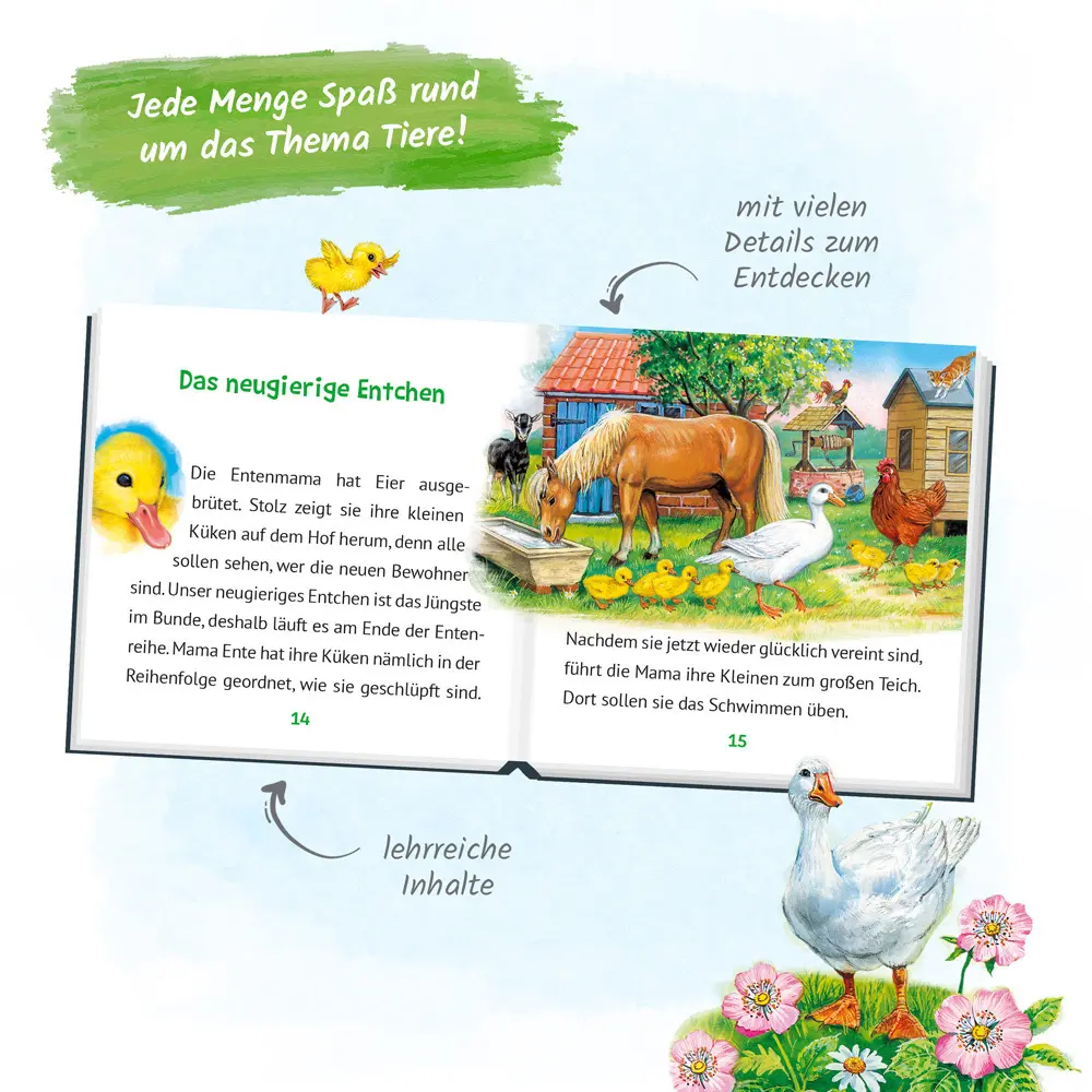 Bild: 9783965521933 | Mein klitzekleines Kinderbuch - Tiergeschichten | KG | Buch | 32 S.