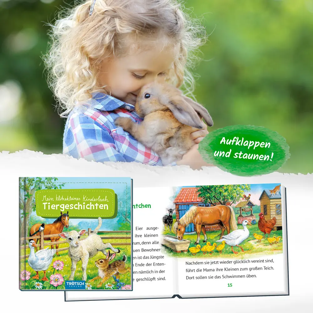 Bild: 9783965521933 | Mein klitzekleines Kinderbuch - Tiergeschichten | KG | Buch | 32 S.