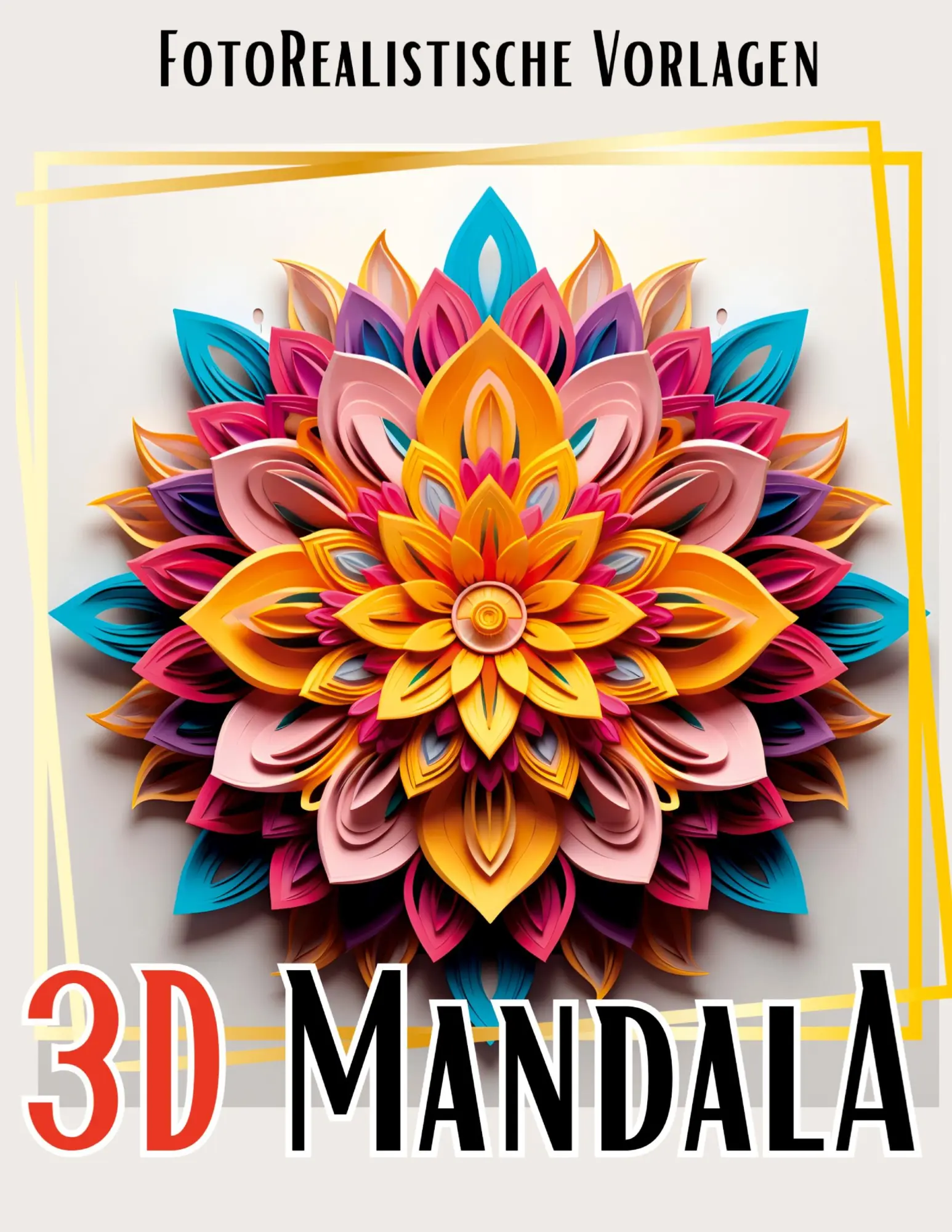 Cover: 9783384042033 | 3D Mandala Malbuch ¿Black &amp; White¿ | Lucy´s Schwarze Malbücher | Buch