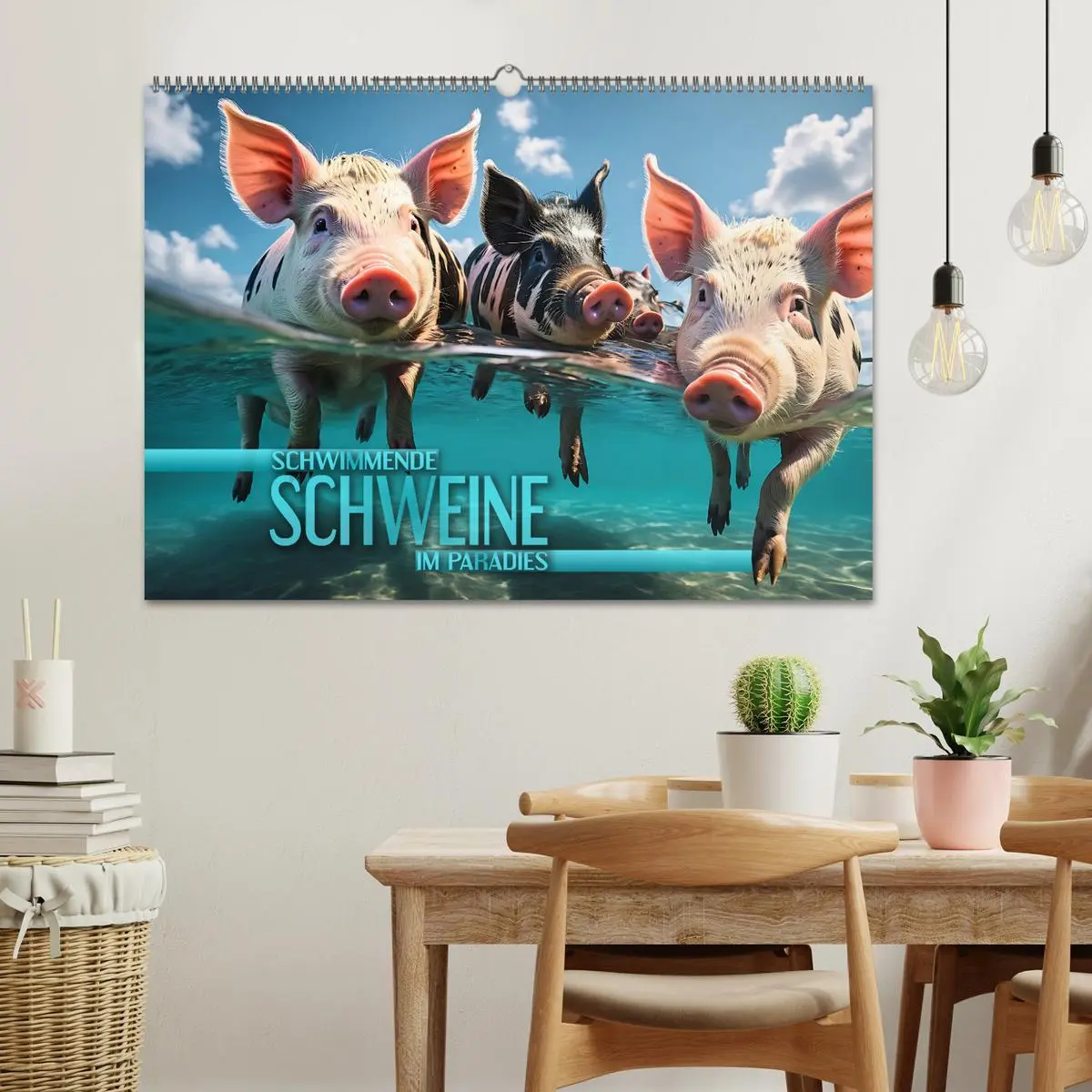 Bild: 9783457472033 | Schwimmende Schweine im Paradies (Wandkalender 2026 DIN A2 quer),...