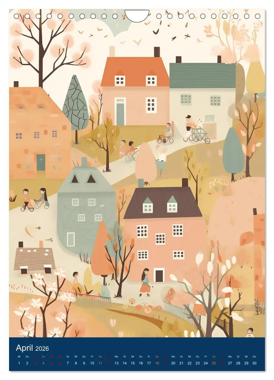 Bild: 9783516322033 | Ein lustiges Kinderdorf (Wandkalender 2026 DIN A4 hoch), CALVENDO...