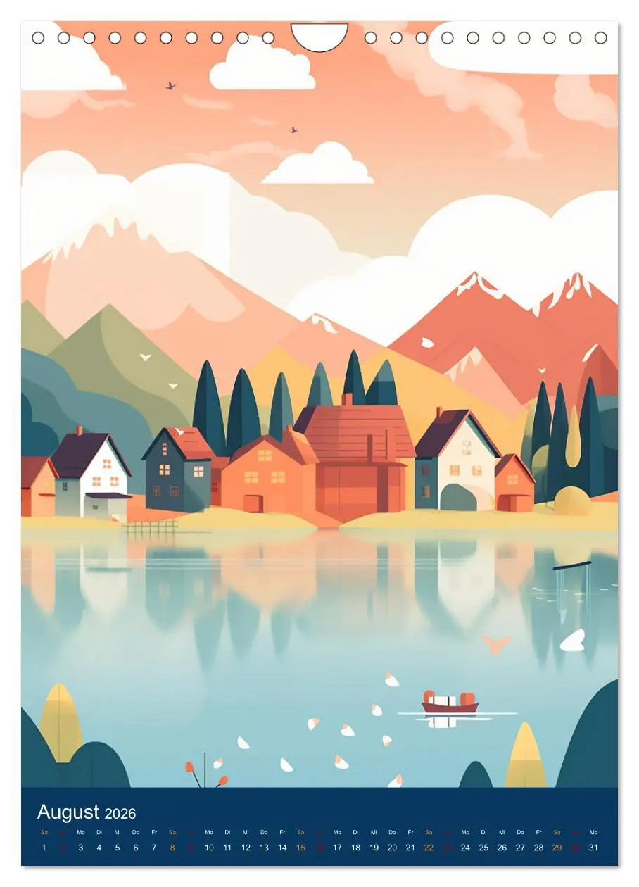 Bild: 9783516322033 | Ein lustiges Kinderdorf (Wandkalender 2026 DIN A4 hoch), CALVENDO...