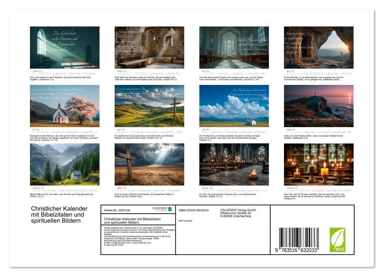 Bild: 9783516632033 | Christlicher Kalender mit Bibelzitaten und spirituellen Bildern...