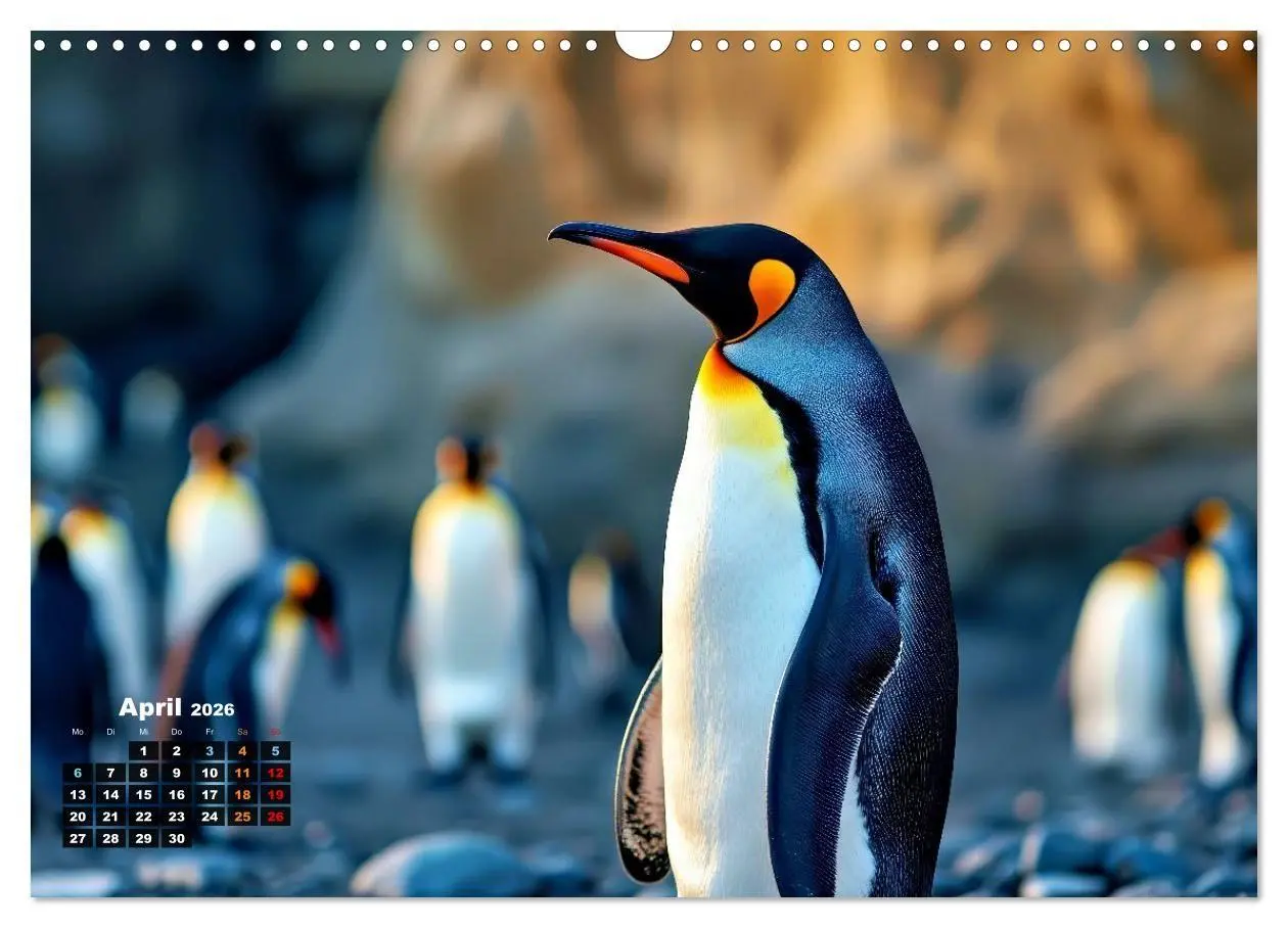 Bild: 9783516702033 | Mit den Pinguinen (Wandkalender 2026 DIN A3 quer), CALVENDO...