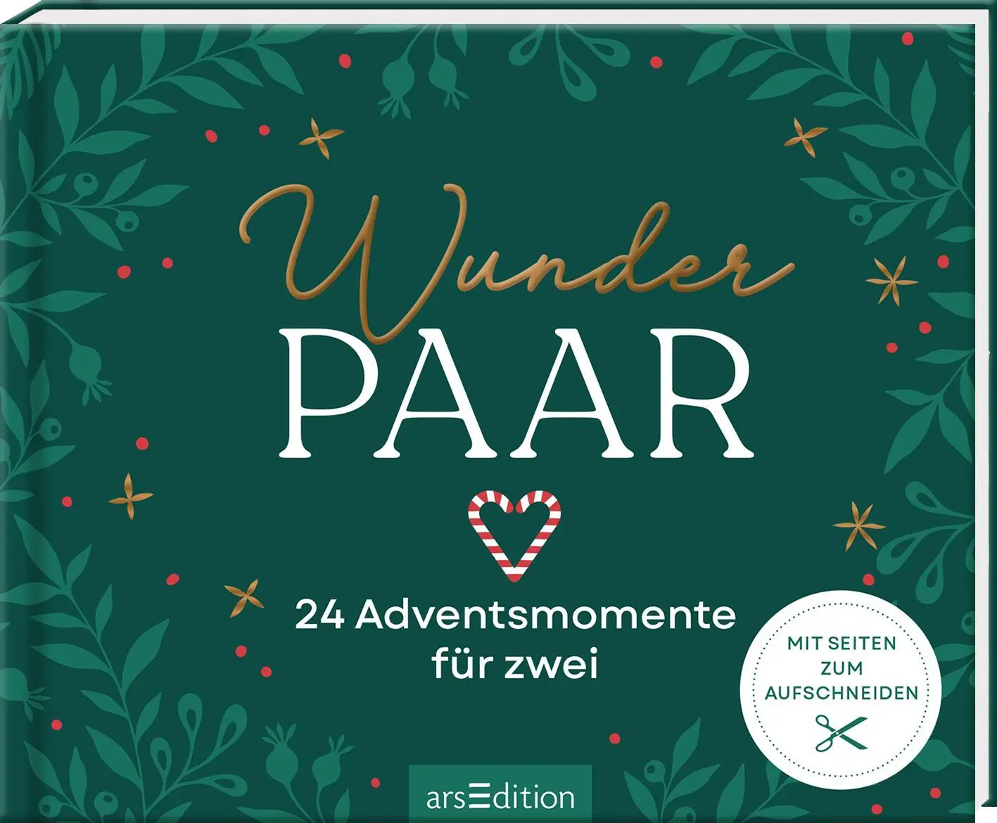 Cover: 9783845862033 | WunderPAAR | 24 Adventsmomente für zwei. Mit Seiten zum Aufschneiden