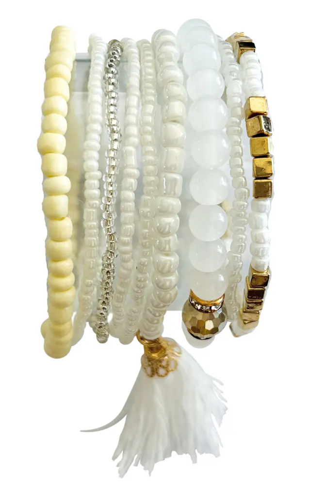 DIY Armband-Set, weiss