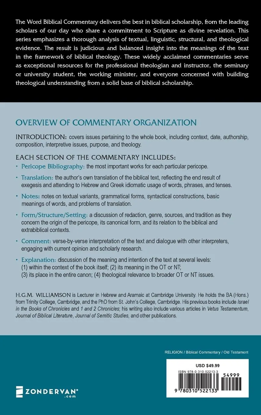 Rückseite: 9780310522133 | Ezra-Nehemiah, Volume 16 | Zondervan | Buch | Englisch | 2012