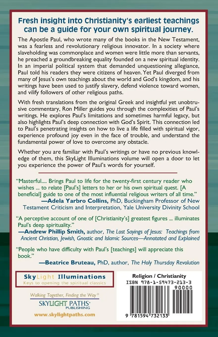 Rückseite: 9781594732133 | The Sacred Writings of Paul | Selections Annotated &amp; Explained | Buch