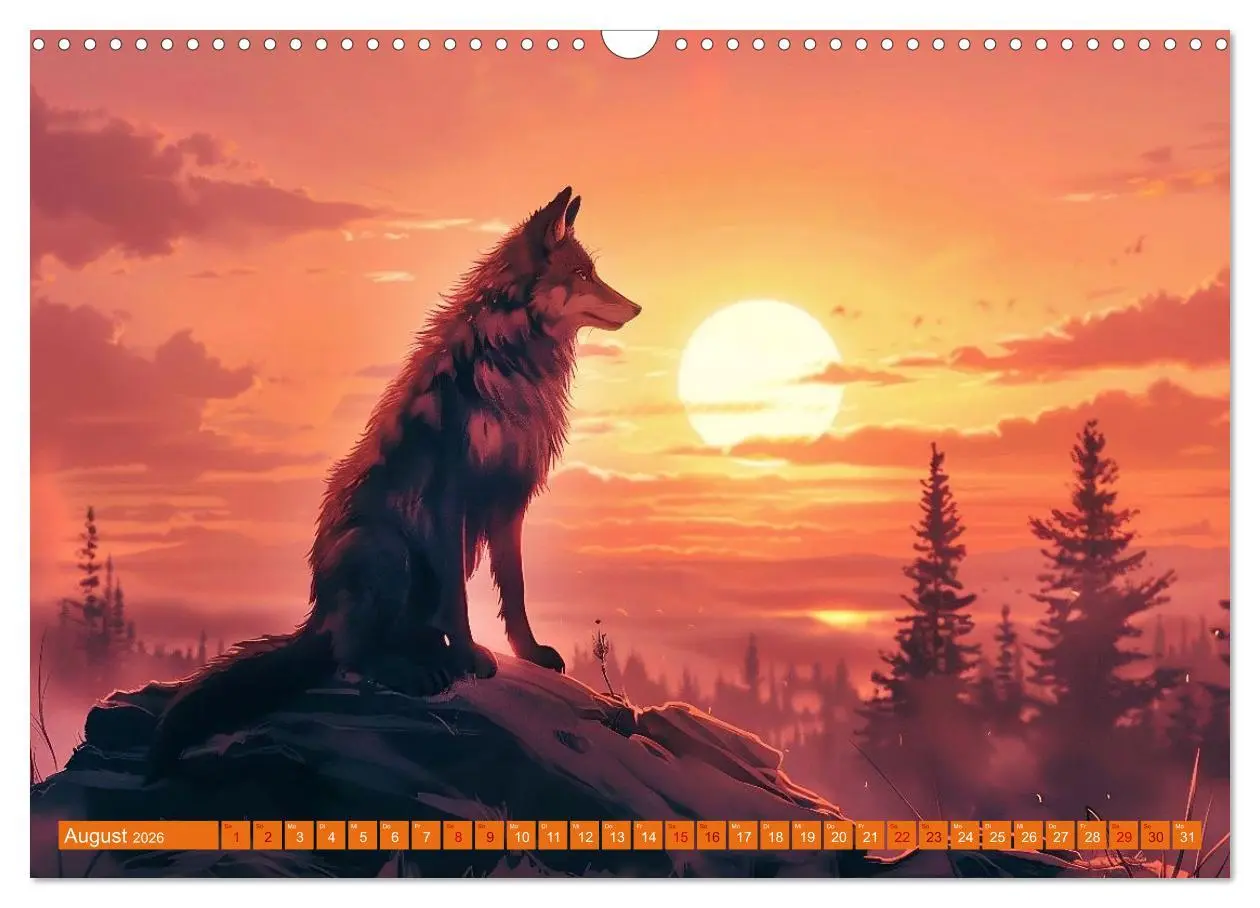 Bild: 9783457392133 | Von Füchsen und Wölfen (Wandkalender 2026 DIN A3 quer), CALVENDO...