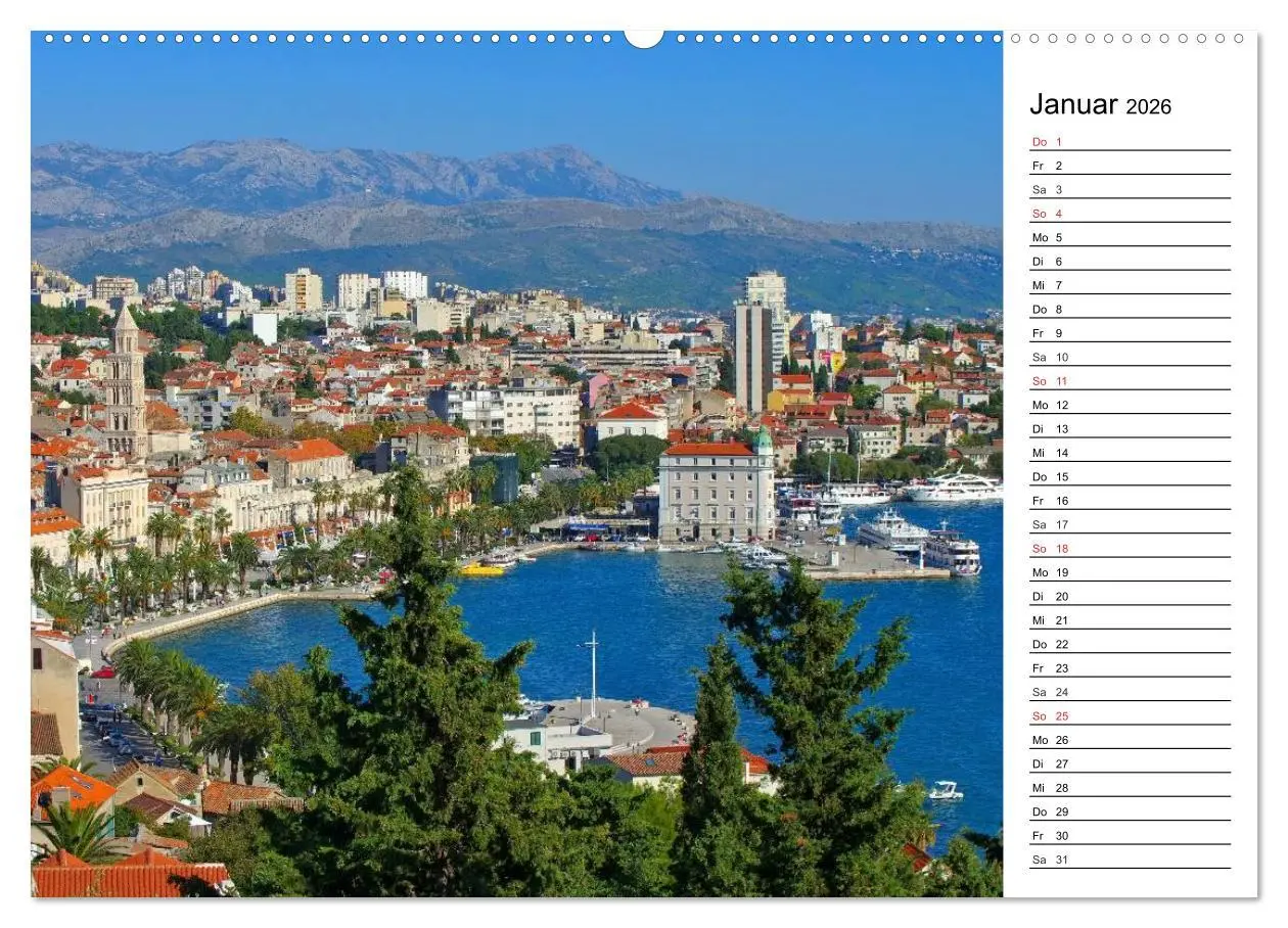 Bild: 9783516002133 | Split - Metropole Dalmatiens (Wandkalender 2026 DIN A2 quer),...