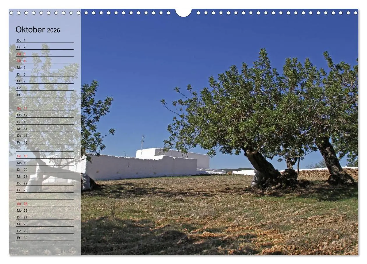 Bild: 9783516172133 | Zauberhaftes Ibiza - Terminplaner (Wandkalender 2026 DIN A3 quer),...